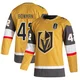 Men's Braeden Bowman ＃42 Authentic Gold Vegas Golden Knights Alternate 2026 Stanley Cup Final Jersey