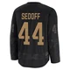Men's Christoffer Sedoff ＃44 Black Vegas Golden Knights 2024 Military Appreciation Practice Premium Jersey
