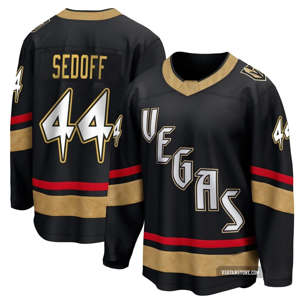 Men's Christoffer Sedoff ＃44 Black Vegas Golden Knights Breakaway Special Edition 2.0 Jersey