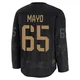 Men's Dysin Mayo ＃65 Black Vegas Golden Knights 2024 Military Appreciation Practice Premium Jersey