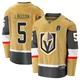 Men's Jeremy Lauzon ＃5 Premier Gold Vegas Golden Knights Breakaway Alternate 2026 Stanley Cup Final Jersey