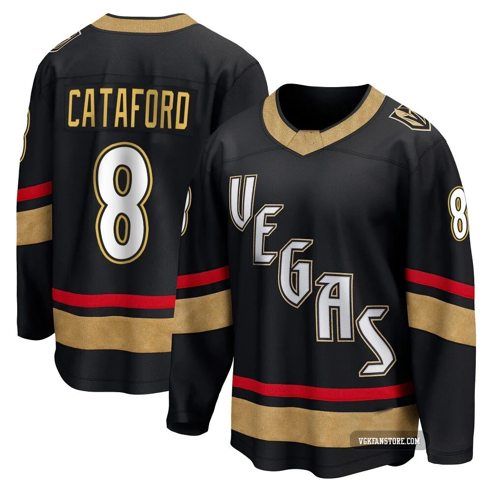 Men's Mathieu Cataford ＃8 Black Vegas Golden Knights Breakaway Special Edition 2.0 Jersey