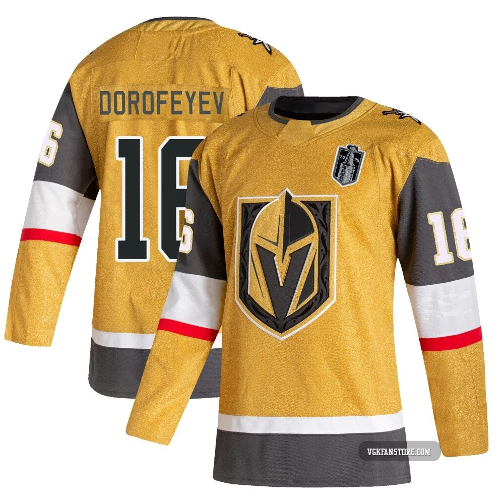 Men's Pavel Dorofeyev ＃16 Authentic Gold Vegas Golden Knights Alternate 2026 Stanley Cup Final Jersey