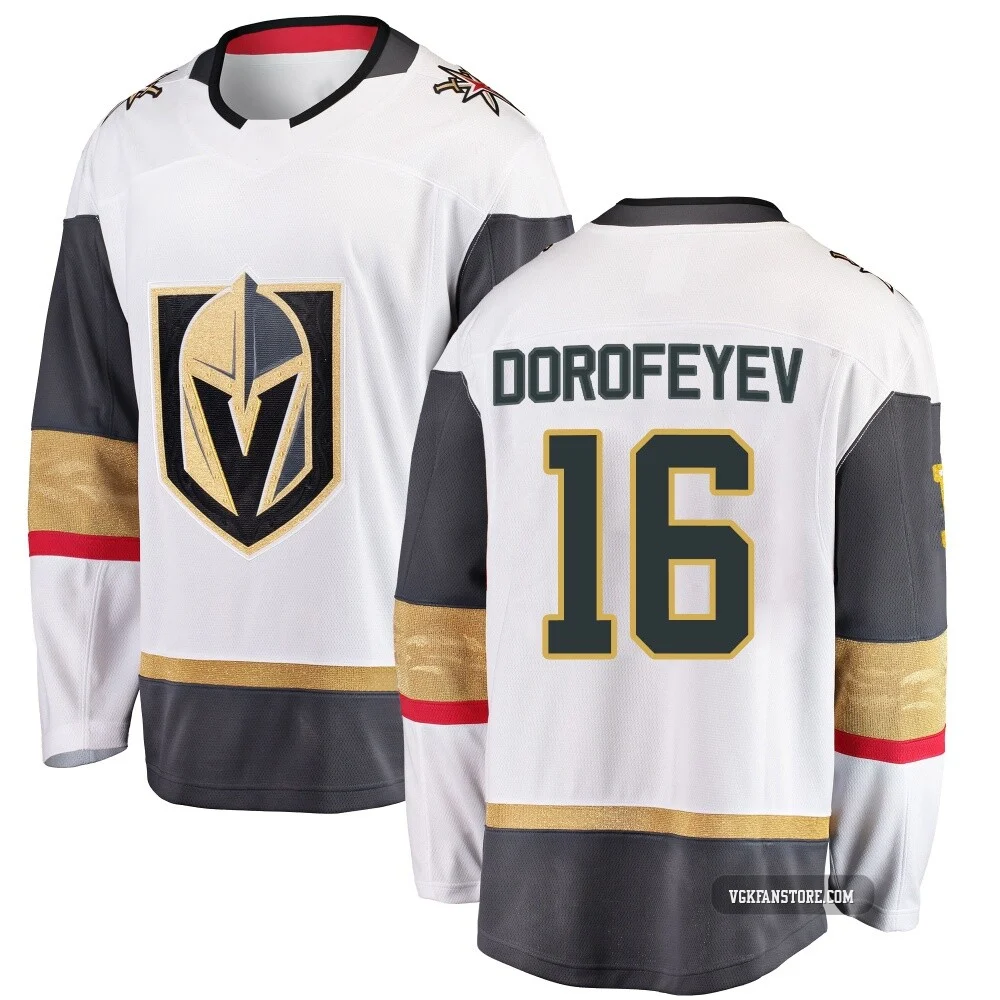 Men's Pavel Dorofeyev ＃16 White Vegas Golden Knights Breakaway Away 2026 Stanley Cup Final Jersey