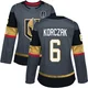 Women's Kaedan Korczak ＃6 Authentic Gray Vegas Golden Knights Home 2026 Stanley Cup Final Jersey