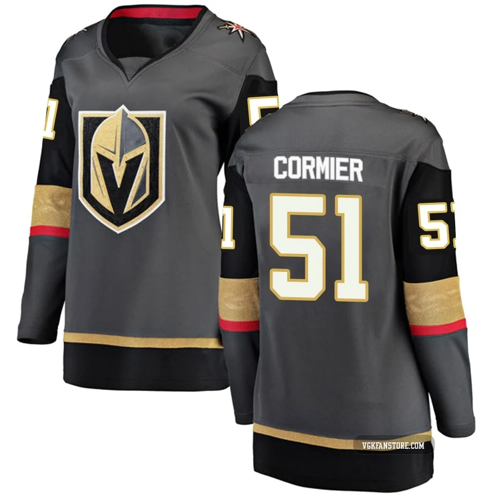 Women's Lukas Cormier ＃51 Black Vegas Golden Knights Breakaway Home 2026 Stanley Cup Final Jersey