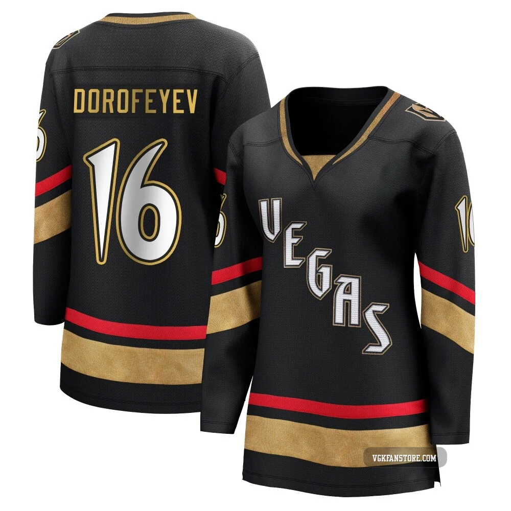 Women's Pavel Dorofeyev ＃16 Black Vegas Golden Knights Breakaway Special Edition 2.0 2026 Stanley Cup Final Jersey