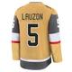 Youth Jeremy Lauzon ＃5 Gold Vegas Golden Knights Premium 2026 Stanley Cup Final Home Jersey
